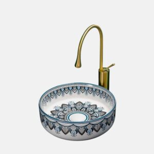 LAVABO ART BASIN BLUE LOTO