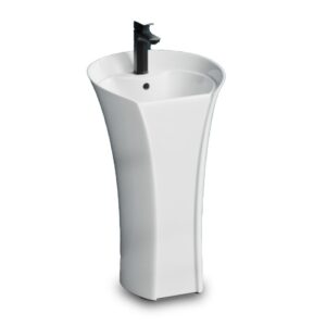 LAVABO PEDESTAL LOTO  BLANCO  - BANOVA
