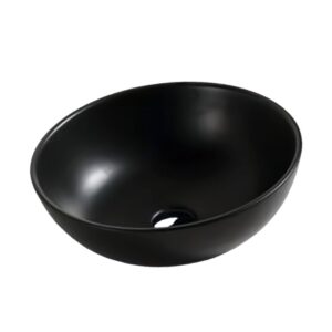 LAVABO REDONDO NEGRO MATE - BANOVA