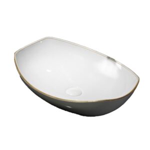 LAVABO EXTENDIDO BLANCO DORADO - BANOVA