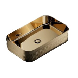 LAVABO PORCELANICO DORADO - BANOVA