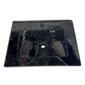 LAVABO CABINET CARRARA NEGRO MARMOL - BANOVA