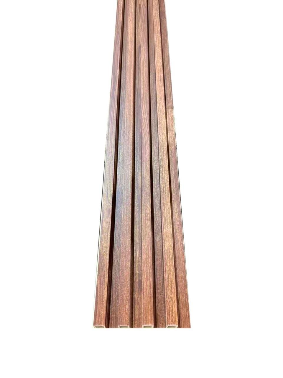 MURO INTERIOR TIPO LAMBRIN CAFE OSCURO (SIN FONDO NEGRO) (2.9m x 16cm cubre 6.49mts x caja) 14 pcs