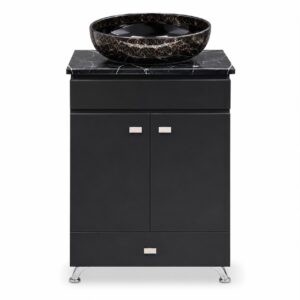 MUEBLE BANOVA CHOCOLATE MARMOL 60X45